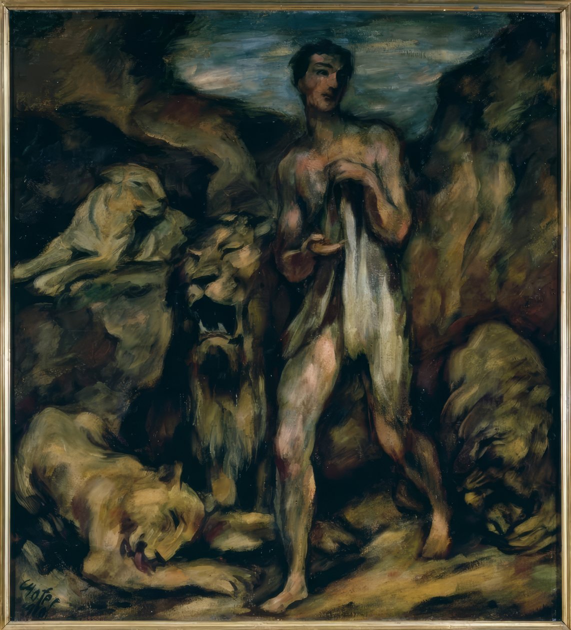 Daniel i Löwengrube av Karl Hofer