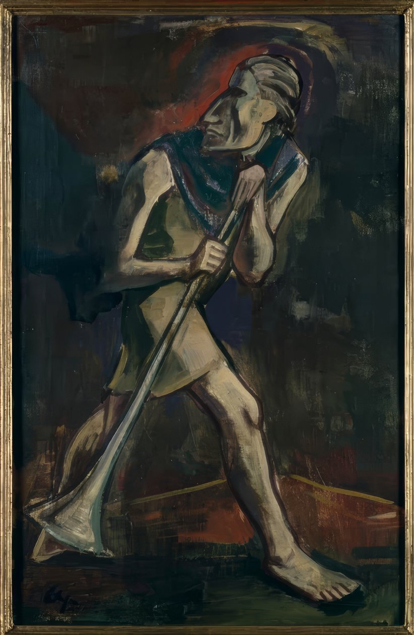 Blåsespilleren av Karl Hofer