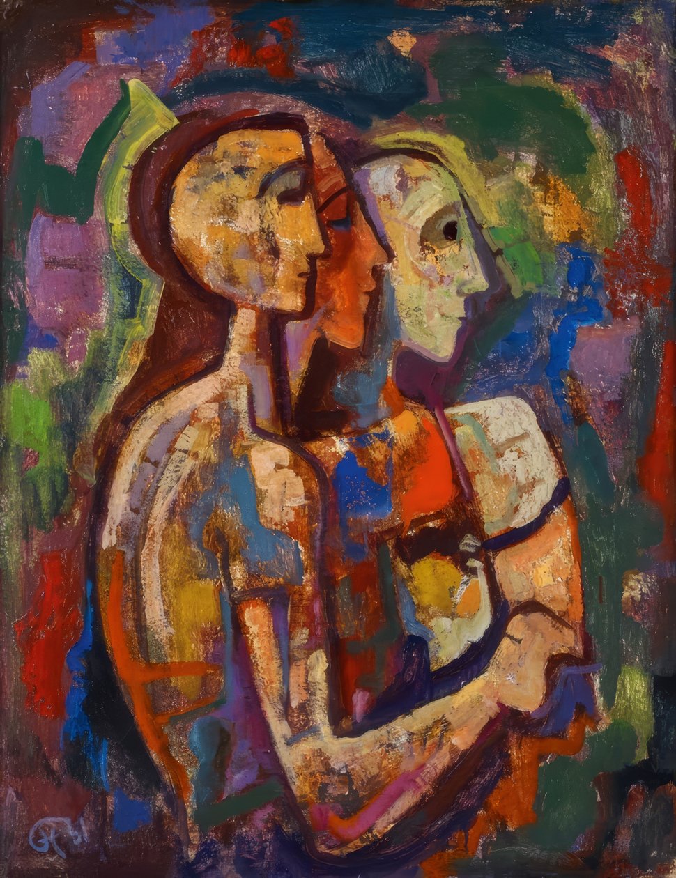 Tre unge menn av Karl Hofer