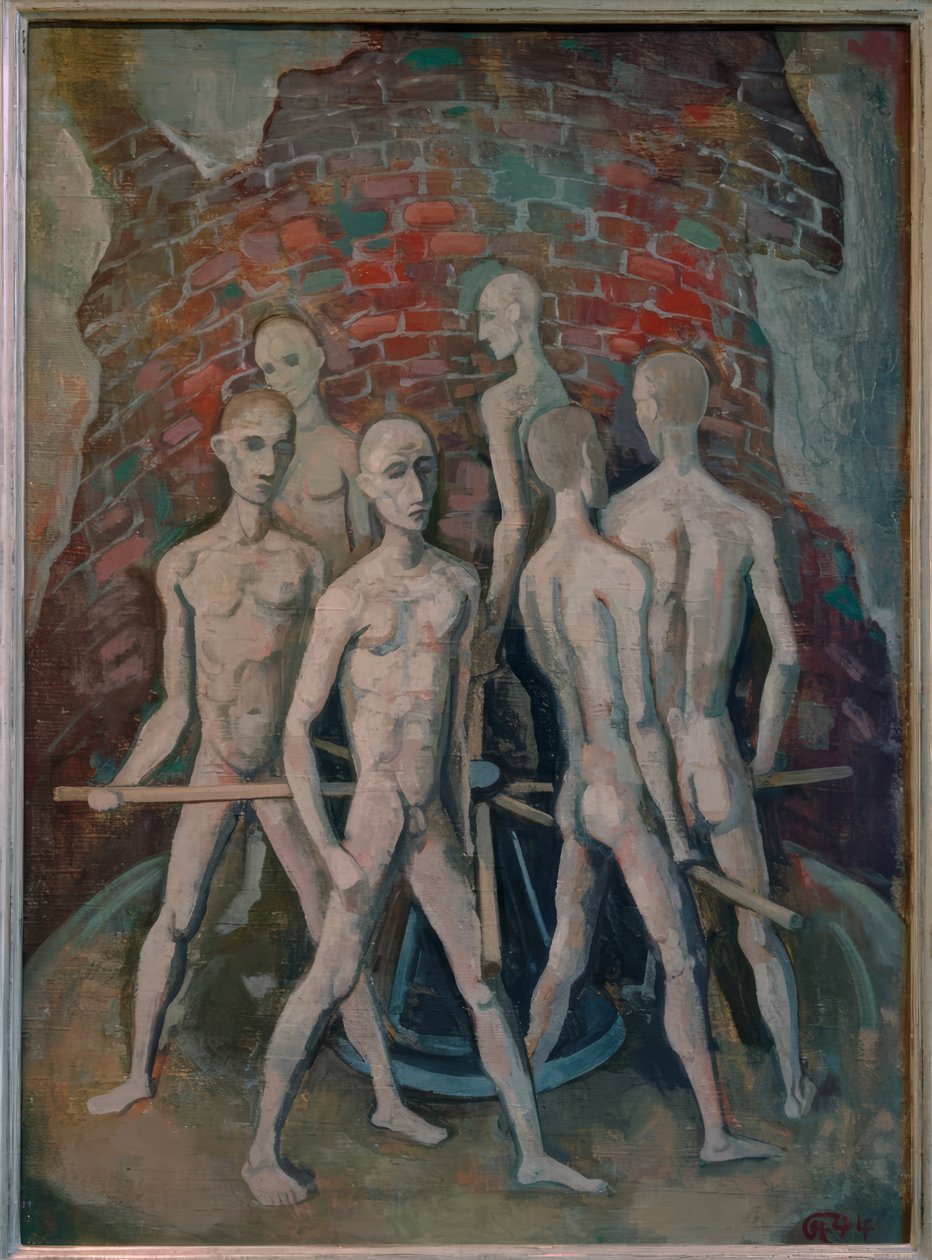 Fanger på rattet av Karl Hofer