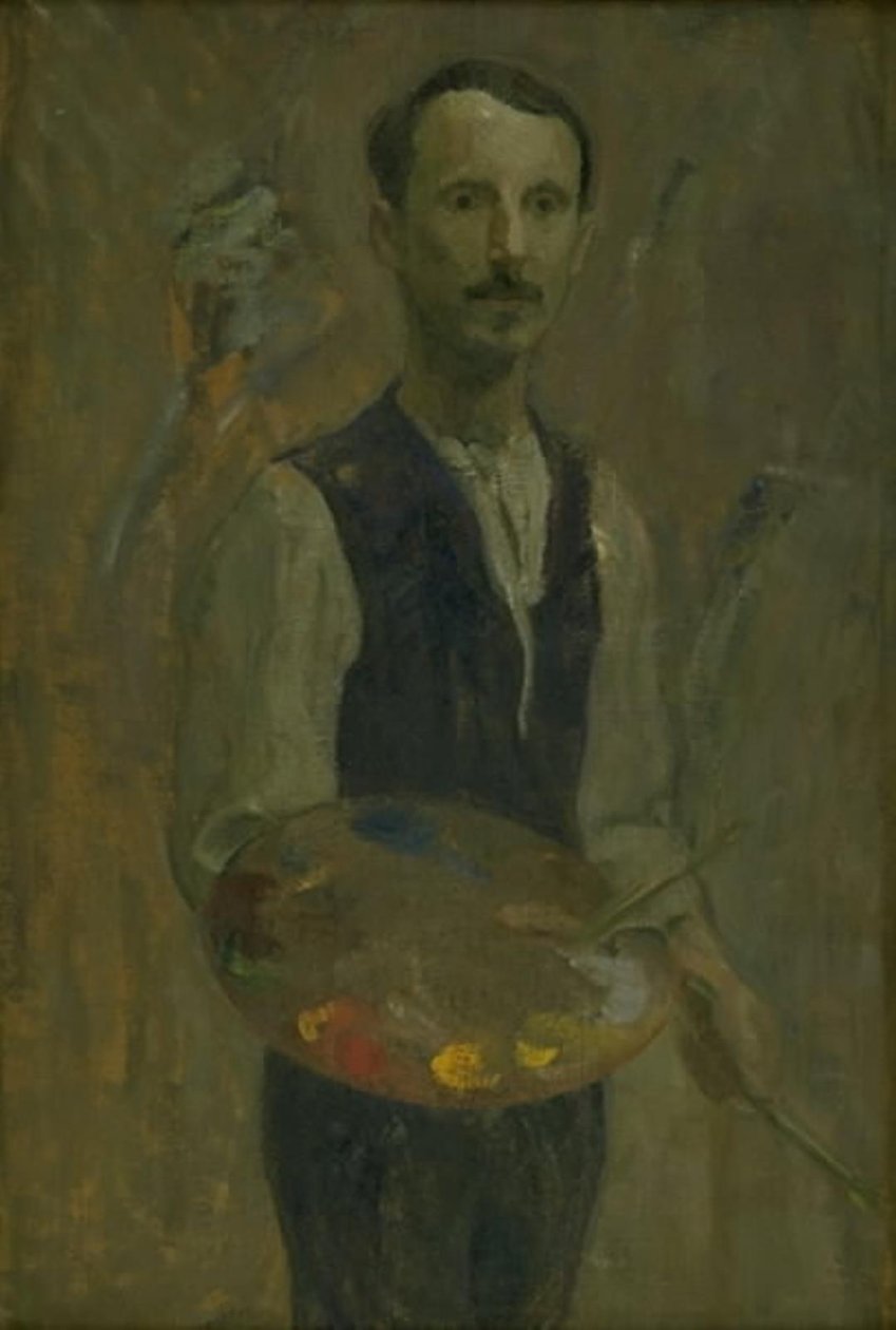 Selvportrett av Karl Isakson