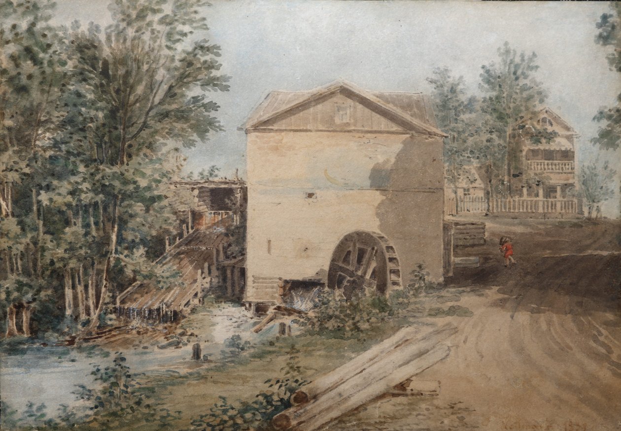 Polotnyany zavod, a family estate of the Goncharov family, 1839.    1189214   no       norwegian Successfully Translated  Original: A Duck and a Stag [verso] Translat: A Duck and a Stag [verso] 1226781 no norwegian Successfully Translated Original: Gammel  av Karl Ivanovich Kolmann