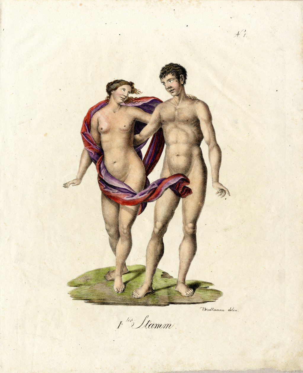 Europeisk par (trykk) av Karl Joseph Brodtmann