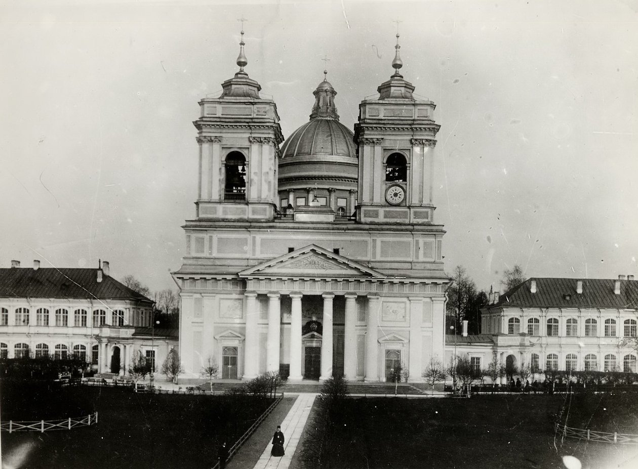 Treenighetskatedralen til St. Alexander Nevsky Lavra i St. Petersburg, 1910-tallet av Karl Karlovich Bulla