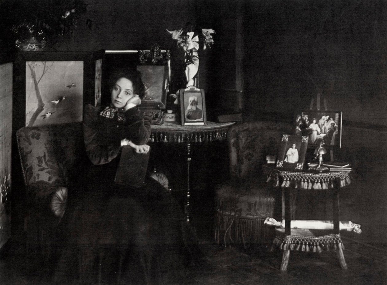 Vera Fedorovna Komissarzhevskaya, russisk astress, c1900 av Karl Karlovich Bulla