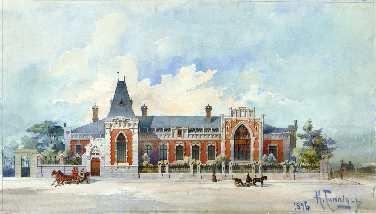 Huset til Alexey Alexandrovich Bakhrushin i Moskva, 1896 av Karl Karlovich Gippius