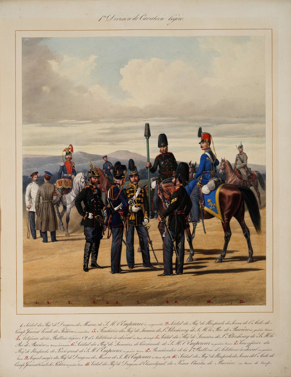 Første lette kavaleridivisjon, 1867 av Karl Karlovich Piratsky