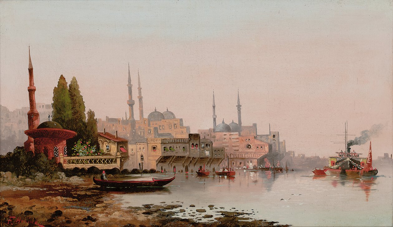 Beirut, ca. 1890 (olje på lerret) av Karl Kauffman
