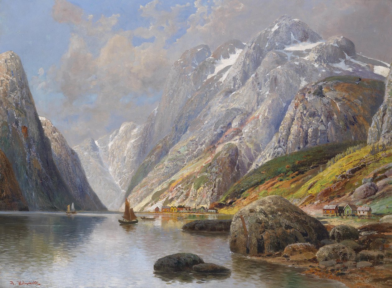 Fjordlandschaft av Karl Kaufmann