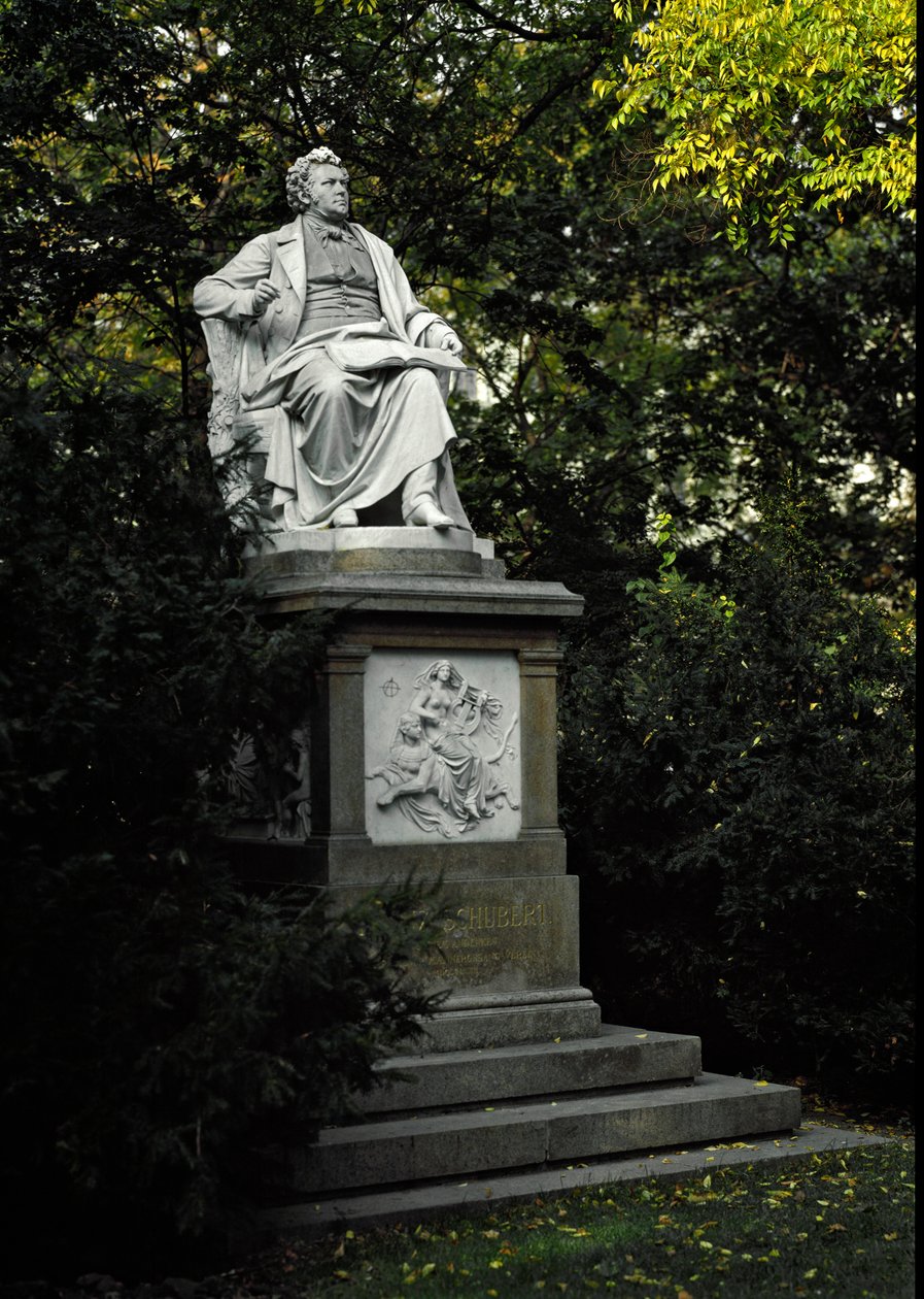 Monument til hyllest til den østerrikske komponisten Franz Peter Schubert (1797-1828). Skulptur av Karl Kundmann (1838-1919) 1872. Wien, Stadtpark, Østerrike av Karl Kundmann