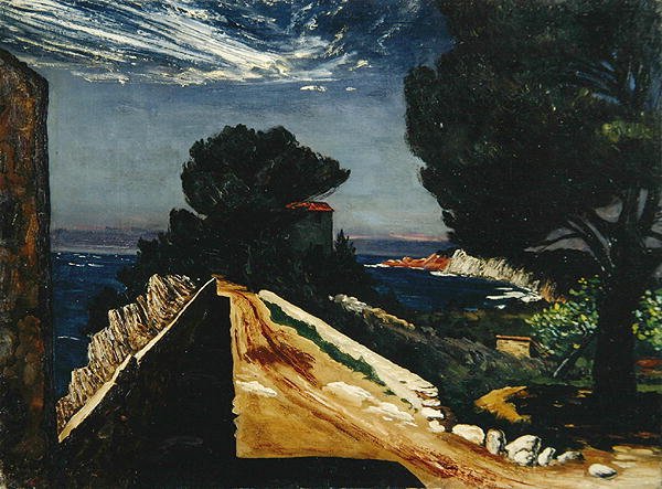 Cliff Path (olje på lerret) av Karl Leyhausen