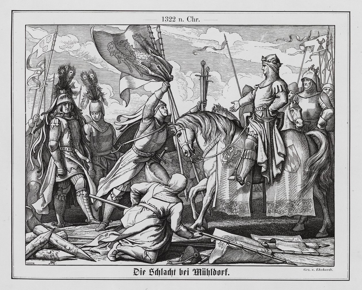 Slaget ved Mühldorf av Karl Ludwig Adolf Ehrhardt