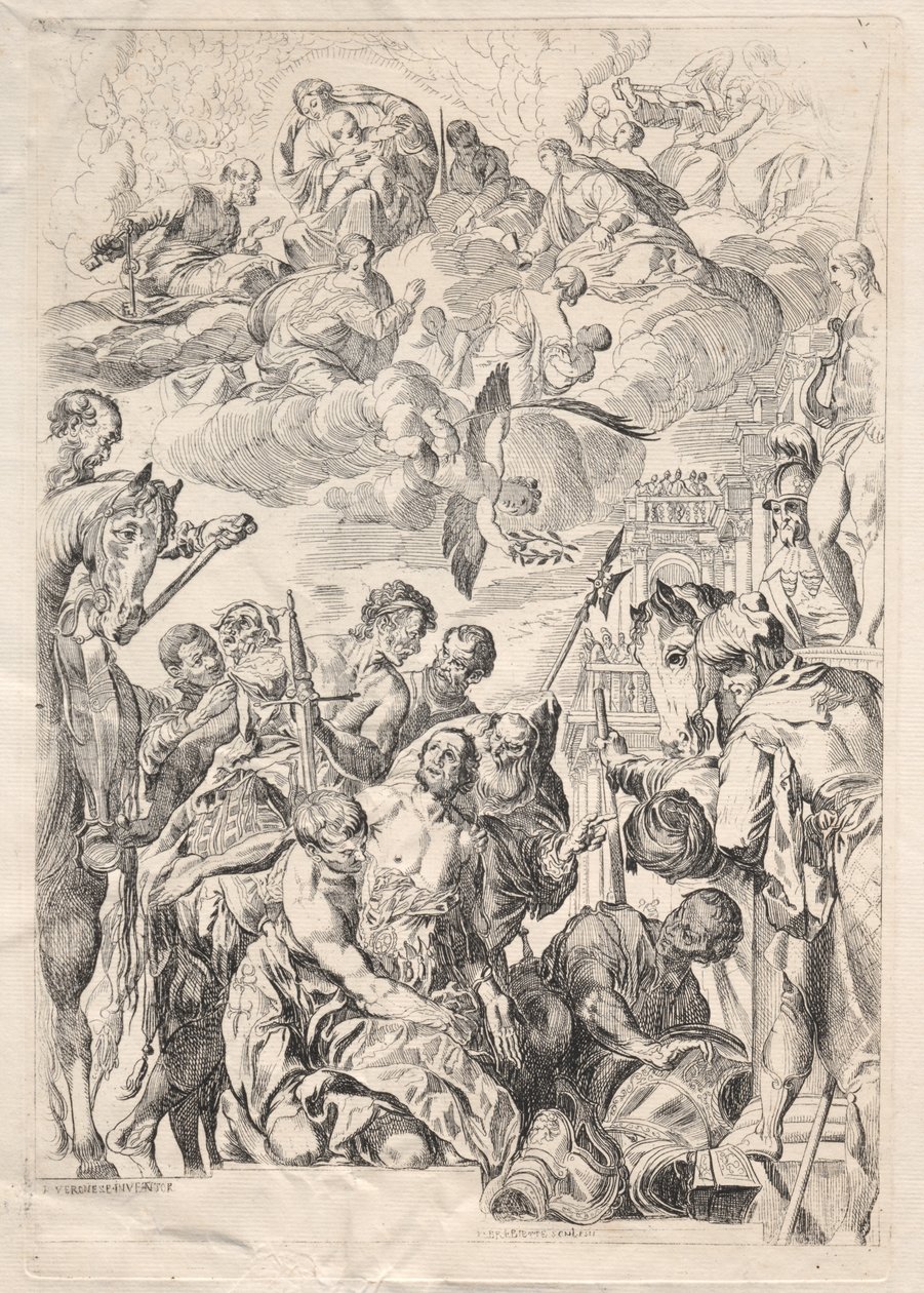St. George forbereder seg på sitt martyrium av Karl Ludwig Bernhard Buchhorn