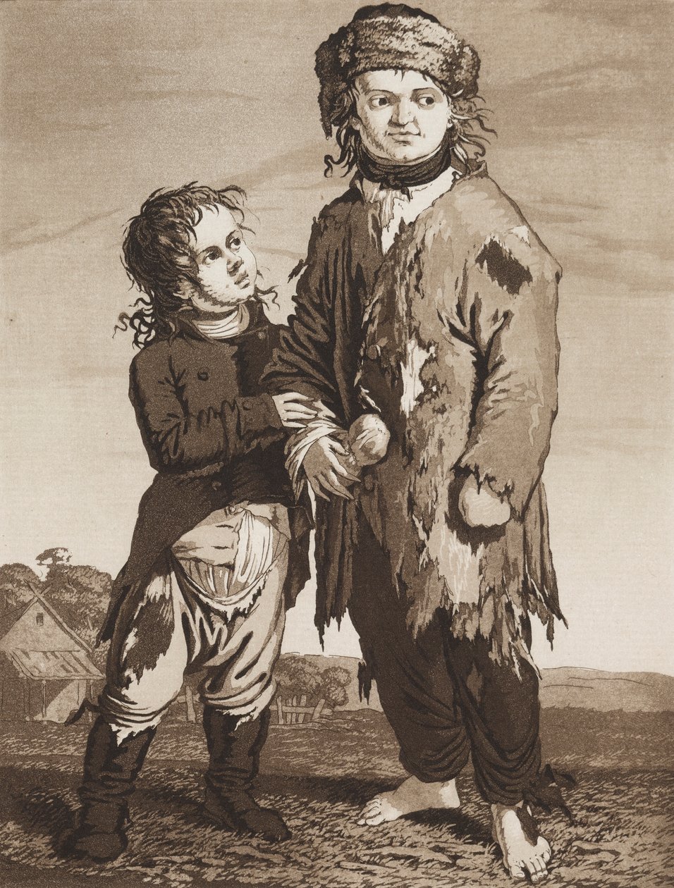 De unge tiggere av Karl Ludwig Bernhard Buchhorn