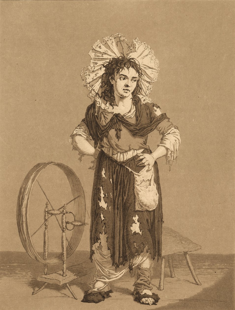 De unge tiggere, ca.1800. av Karl Ludwig Bernhard Buchhorn