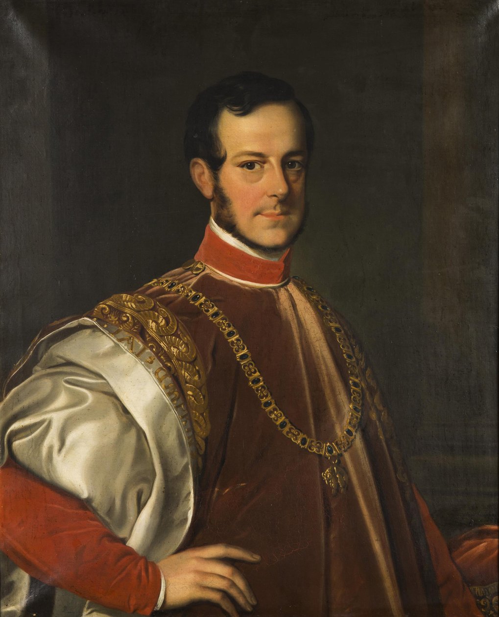 Portrett av prins Johann Adolf II av Schwarzenberg 1799-1888, 1852. av Karl Ludwig Philippot