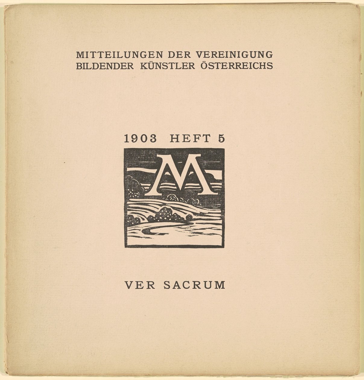 Ver Sacrum [6. år, utgave 5, mars 1903] av Karl Muller