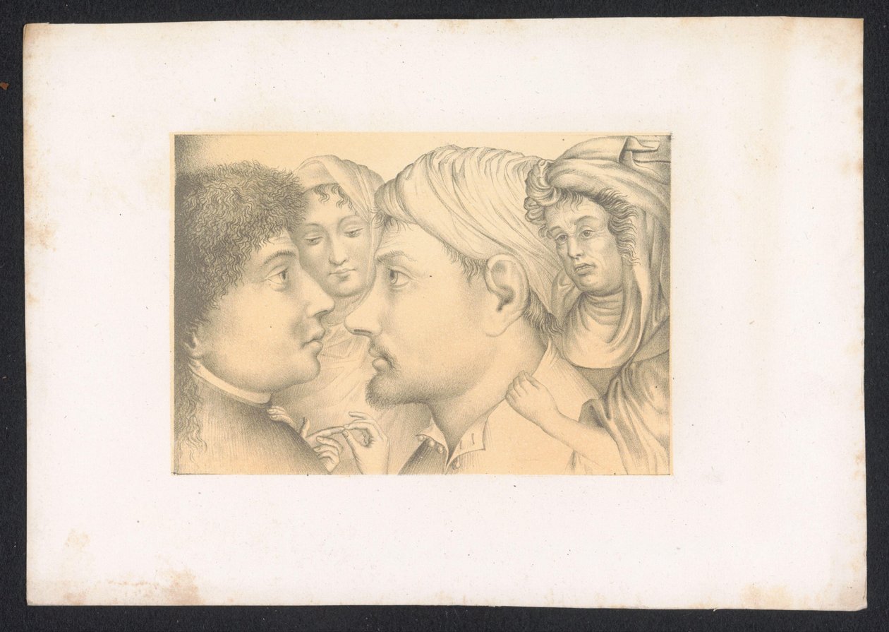 To menn og kvinner Design og studier av en nederlandsk mester fra 1400-tallet. Århundre. Basert på originalene oppbevart i det kongelige bibliotek i Berlin (serietittel) av Karl Palzow