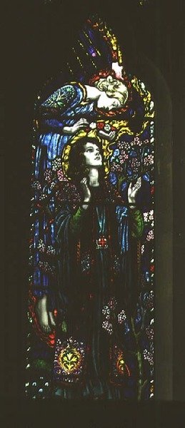 Vindu som viser St. Cecilia av Karl Parsons