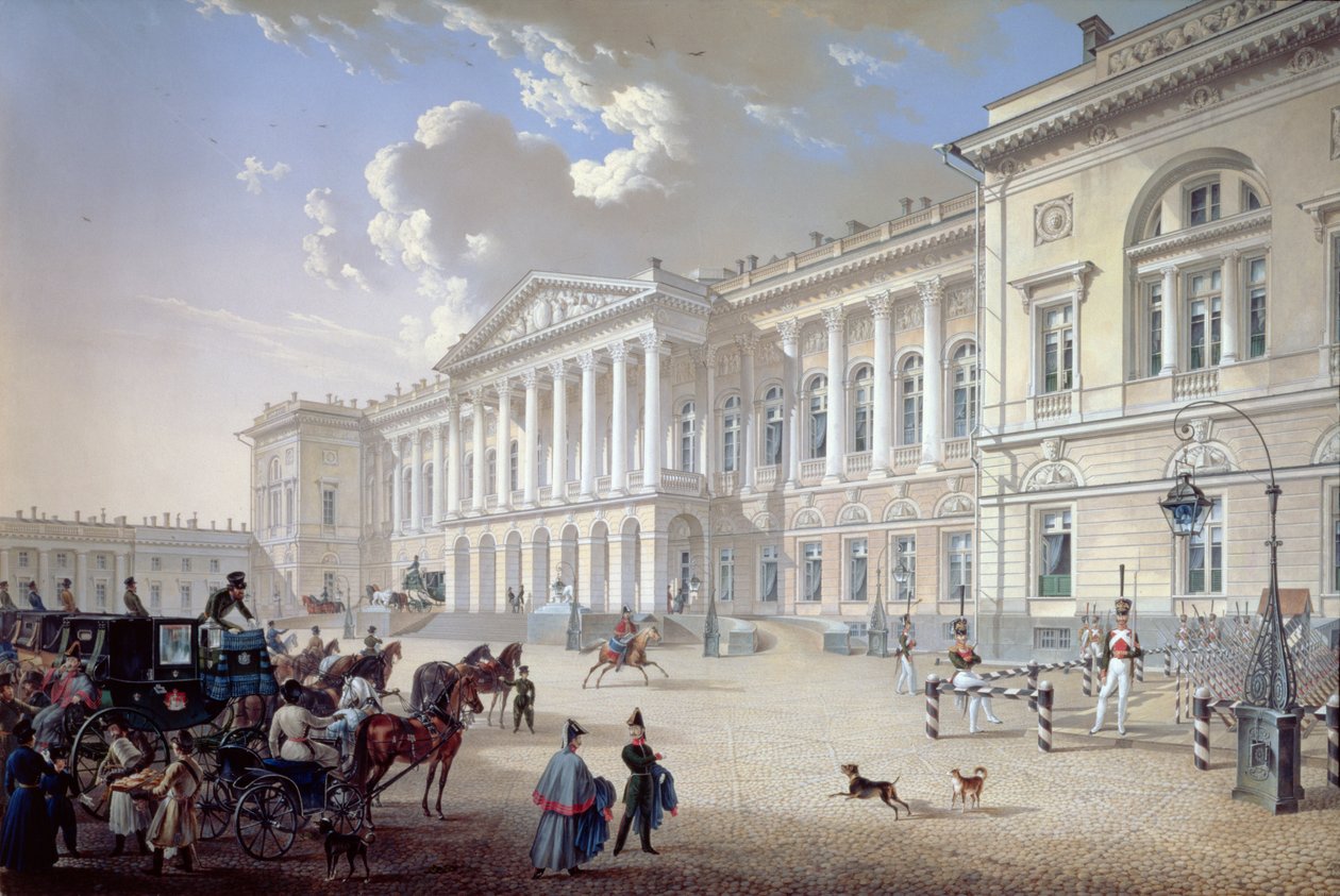 Mikhailovsky-palasset, St. Petersburg, 1832 av Karl Pavlovich Beggrov