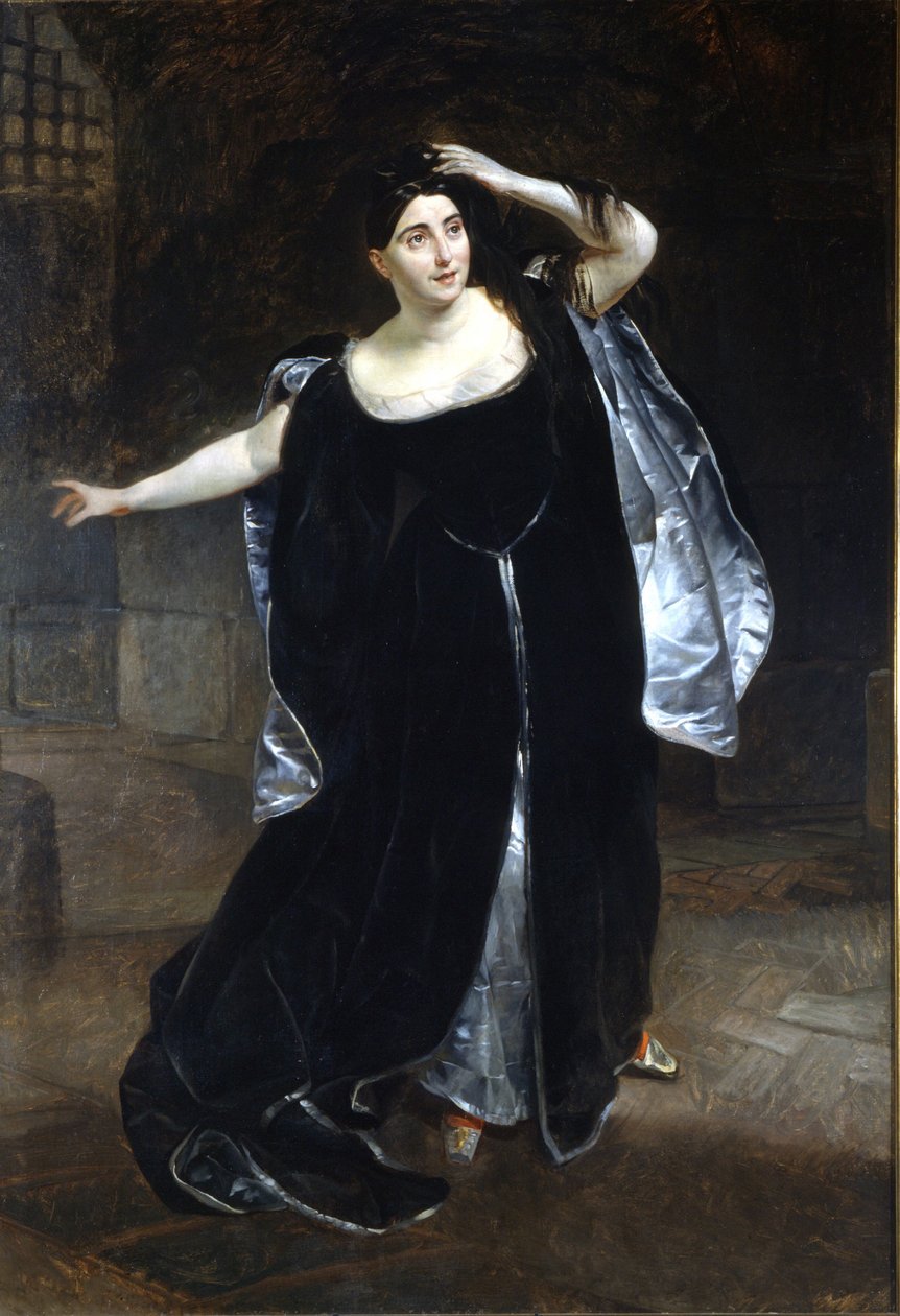 Giuditta Pasta (1797-1865) og "Anne Boleyn" (Anne de Boleyn (Anna eller Ann Bolin og Anne Bullen) av Karl Pavlovich Bryullov