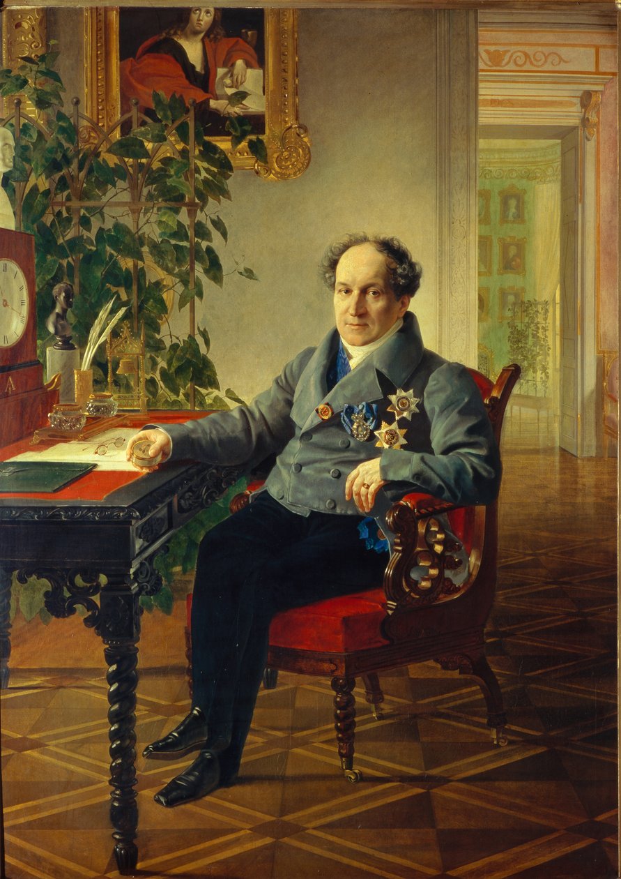 Portrett av prins Alexander Nikolajevitsj Golitsyn 1773-1844, 1840 av Karl Pavlovich Bryullov