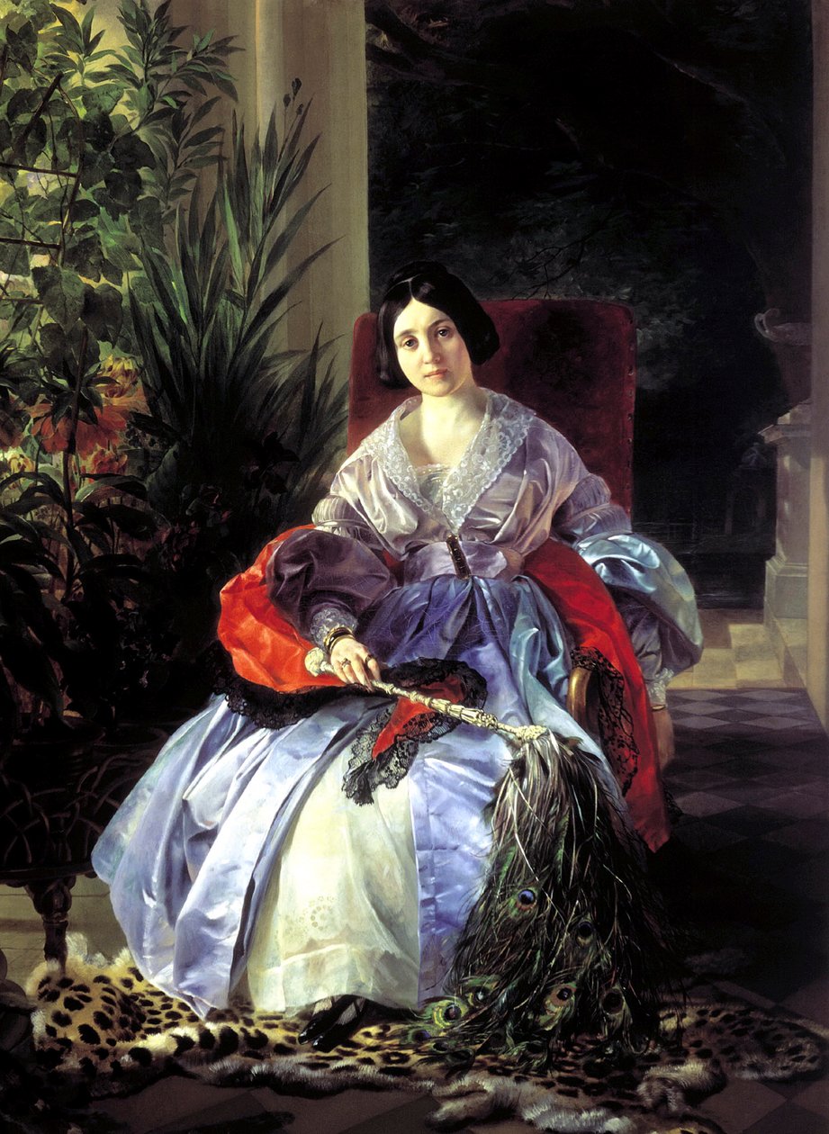 Portrett av prinsessene Elizaveta Pavlovna Saltykov, 1841. av Karl Pavlovich Bryullov