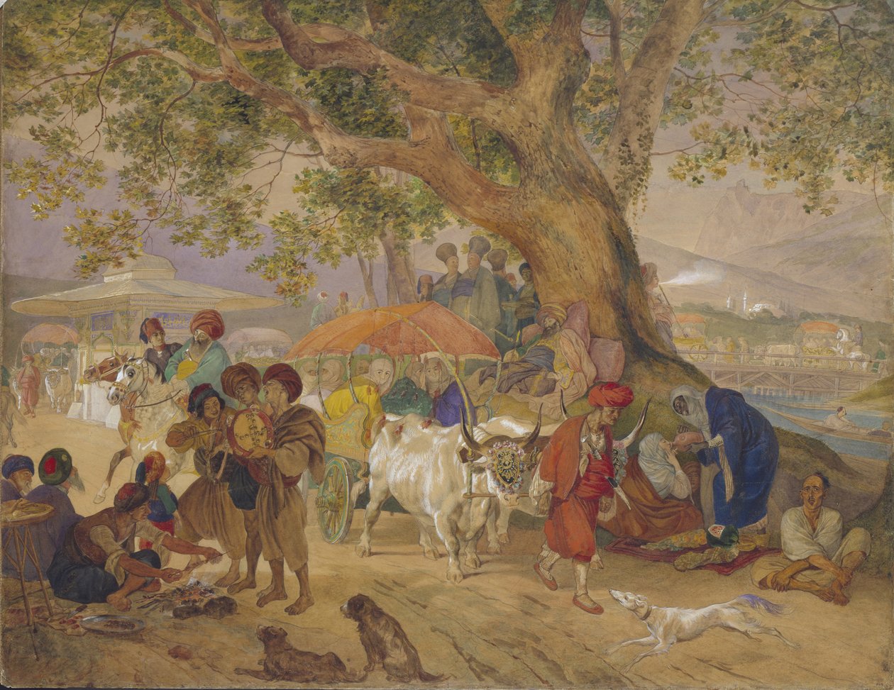 Sweet Water Springs nær Konstantinopel, 1849 av Karl Pavlovich Bryullov