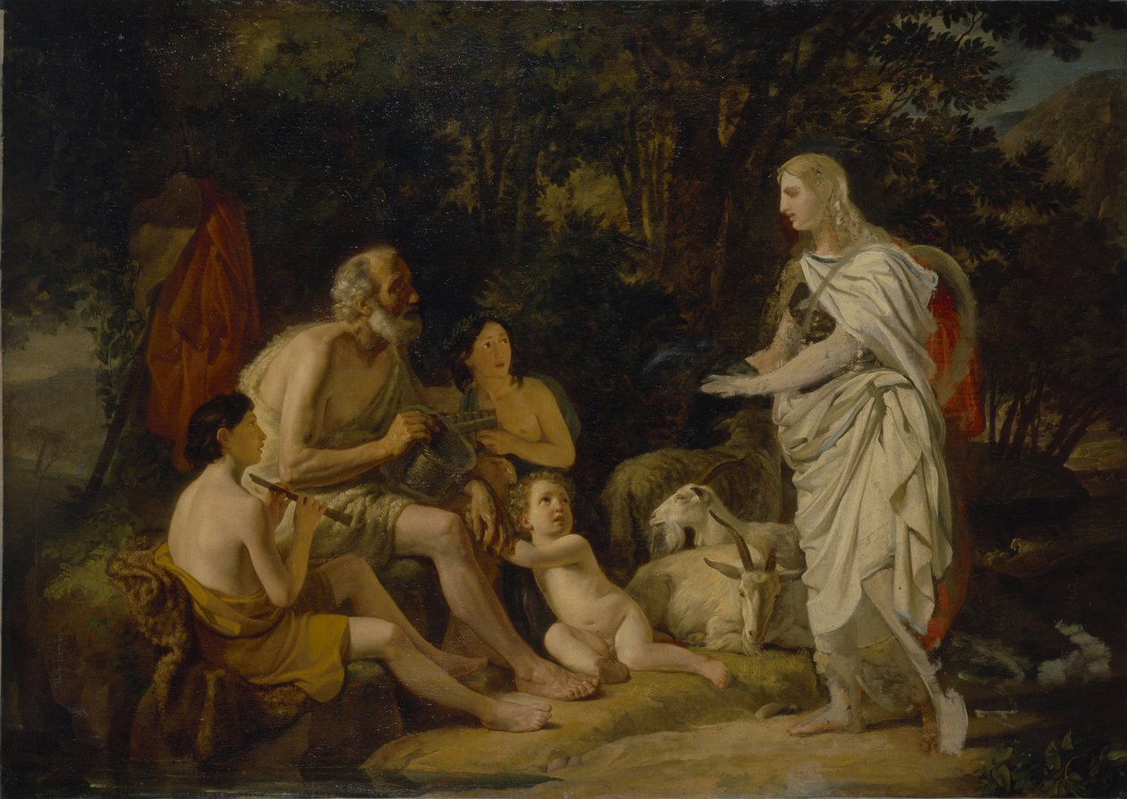 Erminia og hyrdene, 1824 av Karl Pavlovich Bryullov
