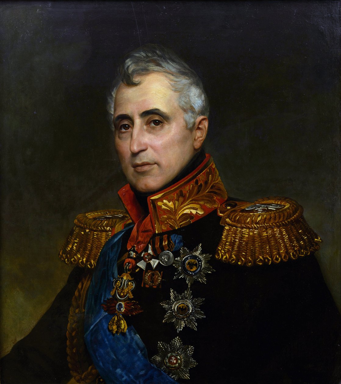 Portrett av Carlo Andrea (Charles Andre), grev Pozzo di Borgo (1764-1842) par Briullov, Karl Pavlovich (1799-1852). Olje på lerret av Karl Pavlovich Bryullov