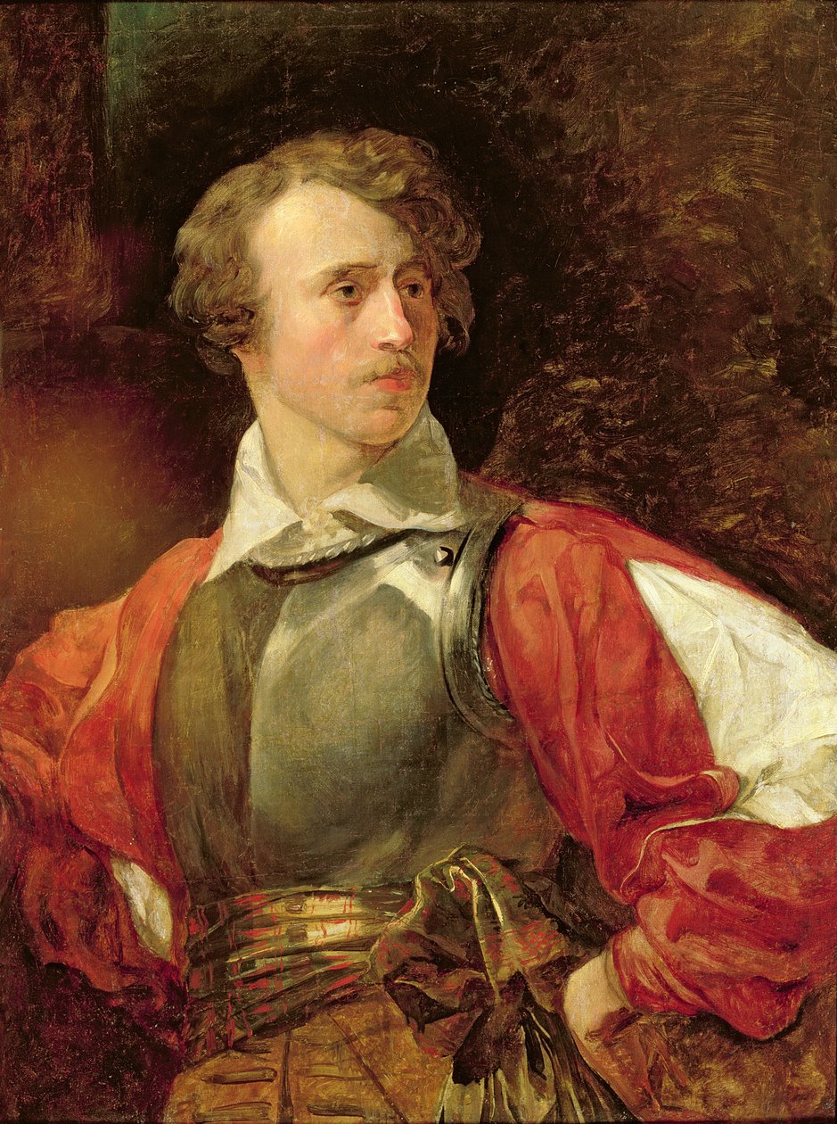 Portrett av Vladimir Samoilov som Hamlet av Karl Pavlovich Bryullov
