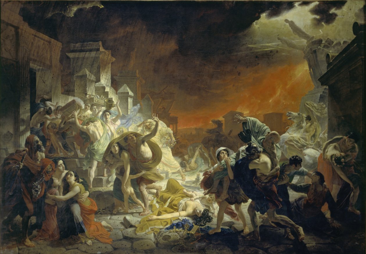 Den siste dagen i Pompeii, 1833 av Karl Pavlovich Bryullov