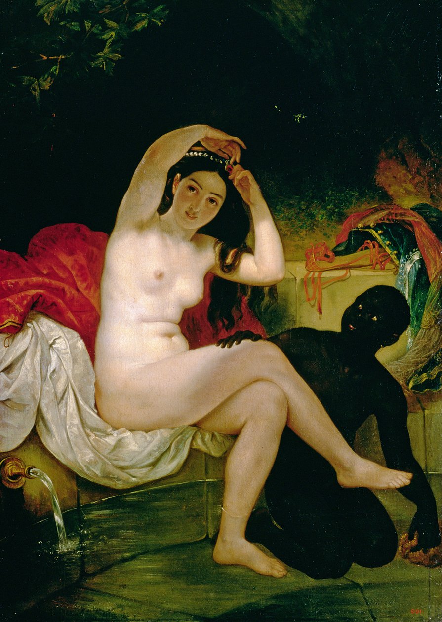 Virsavia, eller badende med en negerslave (olje på lerret) av Karl Pavlovich Bryullov