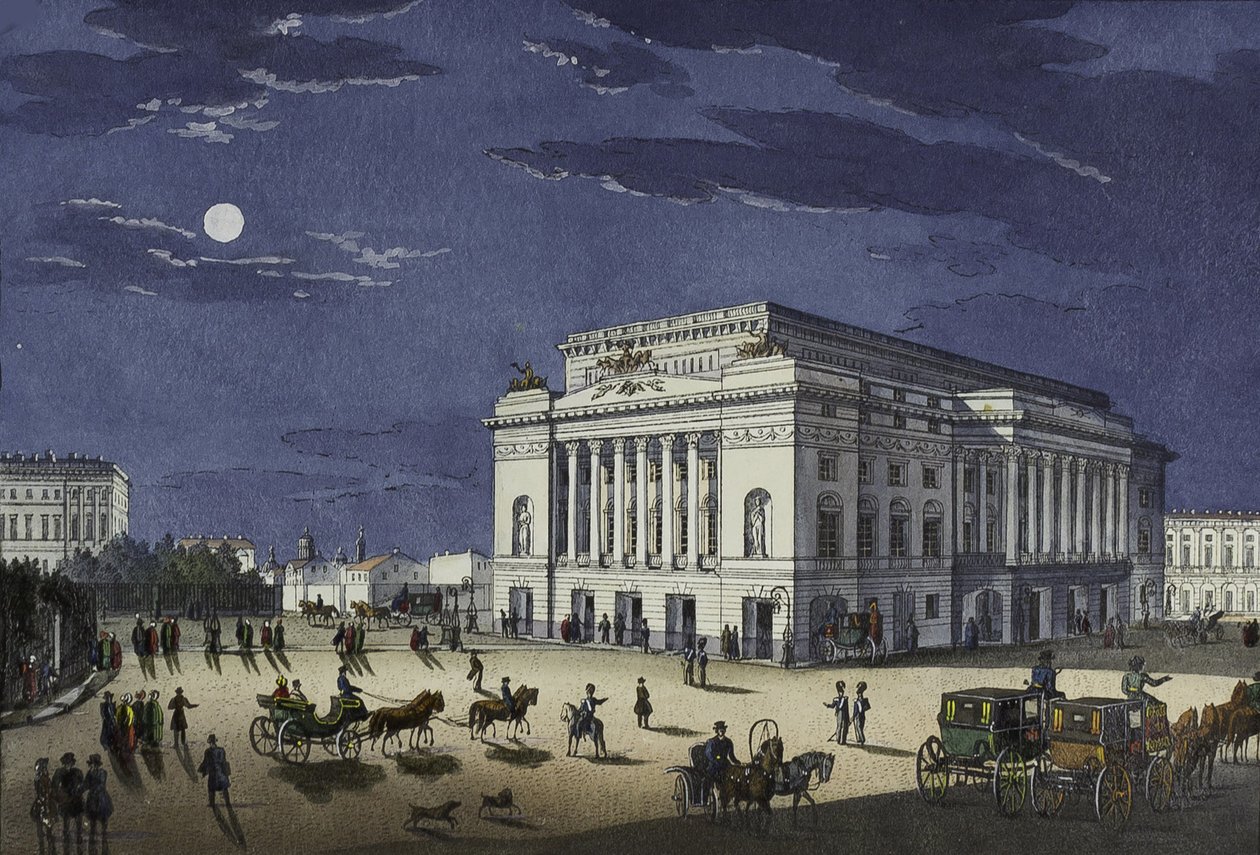 Alexandrinsky-teatret i St. Petersburg, første halvdel av 1800-tallet. av Karl Petrovich Beggrov
