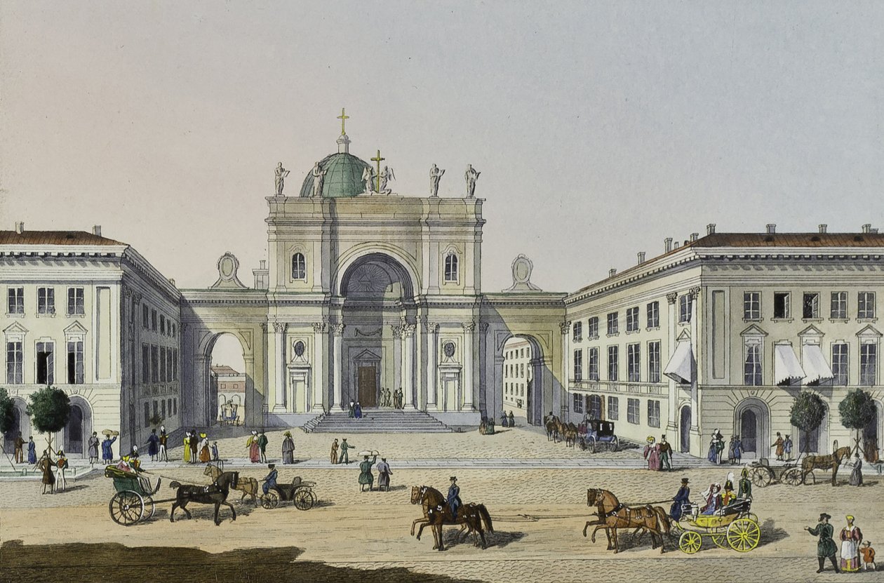 Den katolske kirken St. Catherine i St. Petersburg, første halvdel av 1800-tallet. av Karl Petrovich Beggrov