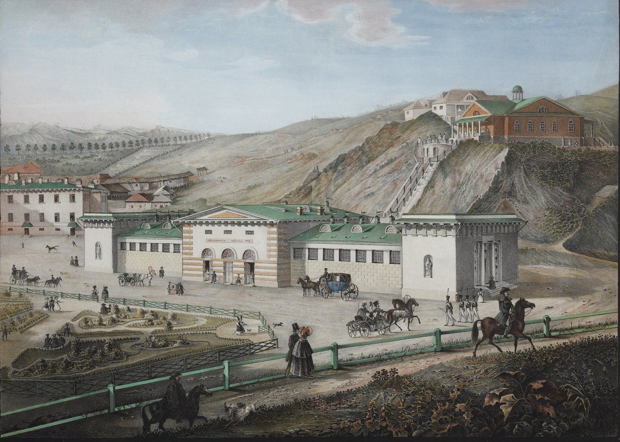De kaukasiske mineralkildene, midten av 1800-tallet av Karl Petrovich Beggrov