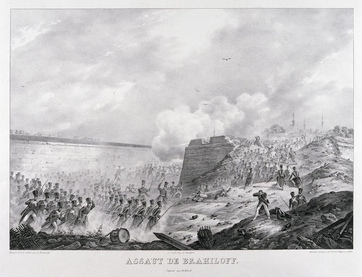 Stormingen av Brailov-festningen 15. juni 1828, 1829 av Karl Petrovich Beggrov