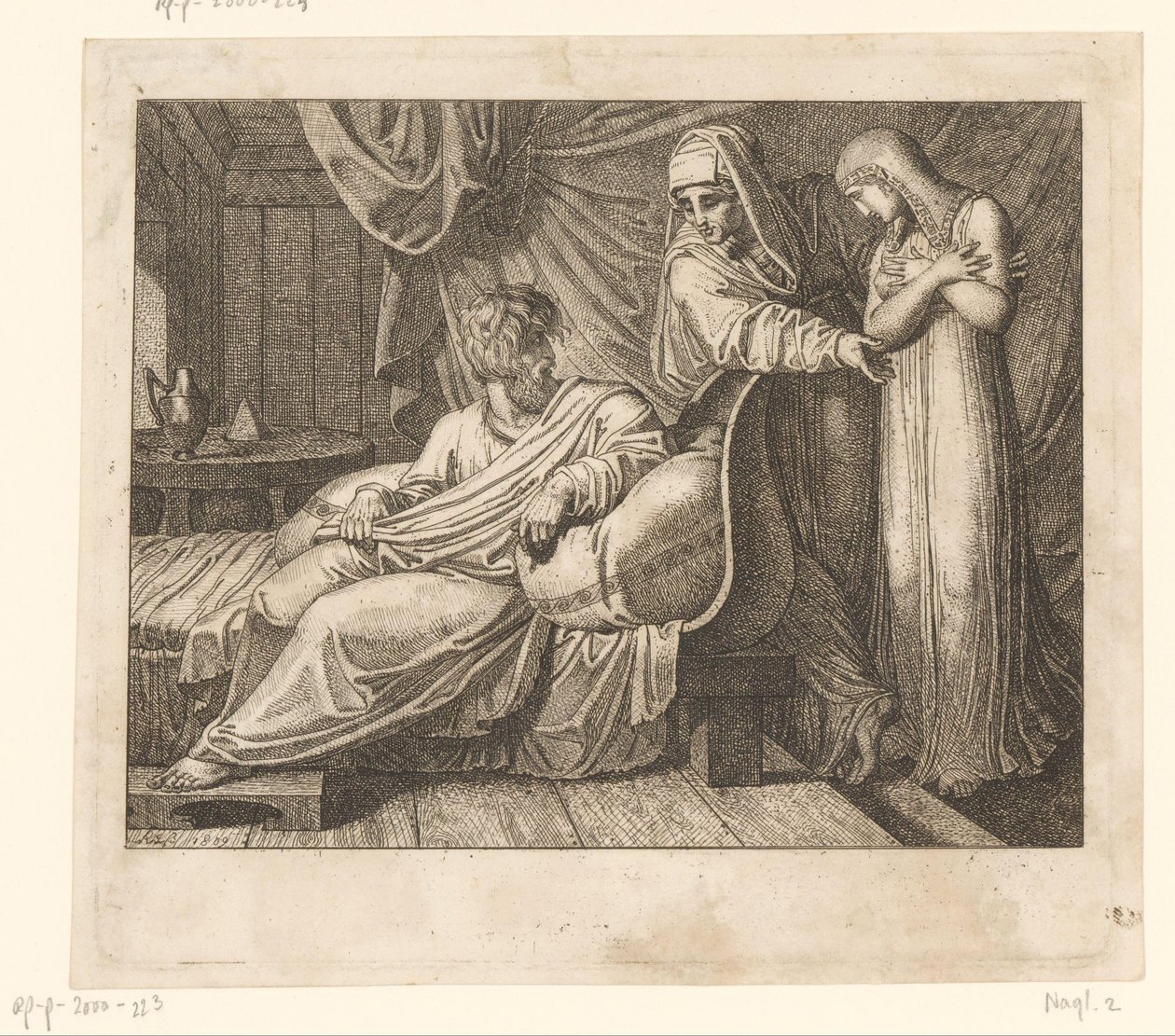 Sara introduserer Hagar for Abraham Ideer (serietittel) av Karl Russ