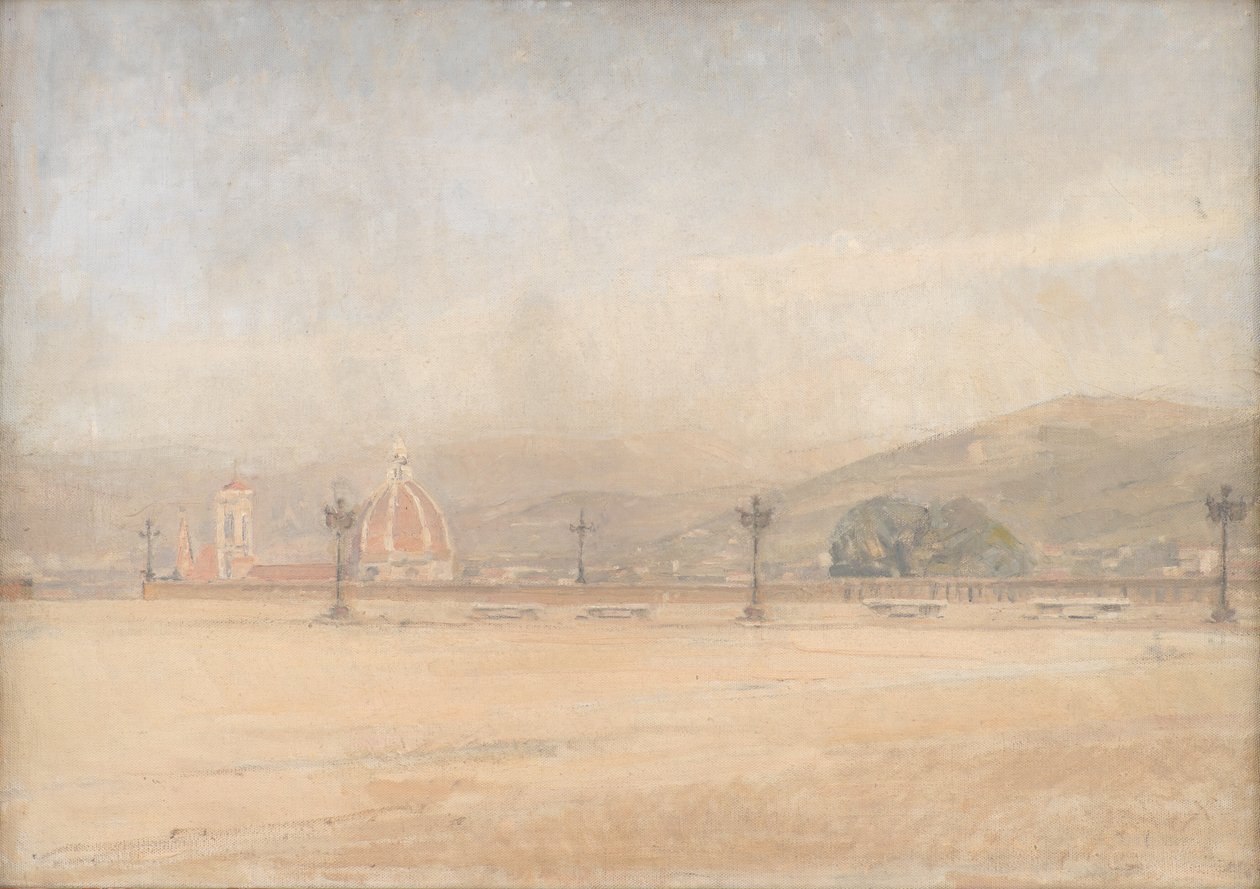 Piazzale Michelangelo nær Firenze av Karl Schou