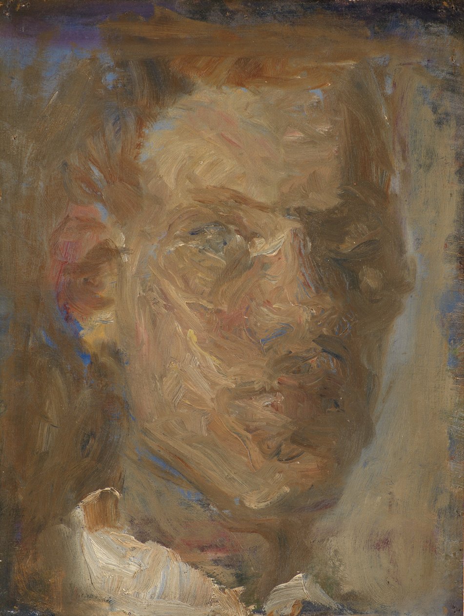 Selvportrett av Karl Schou