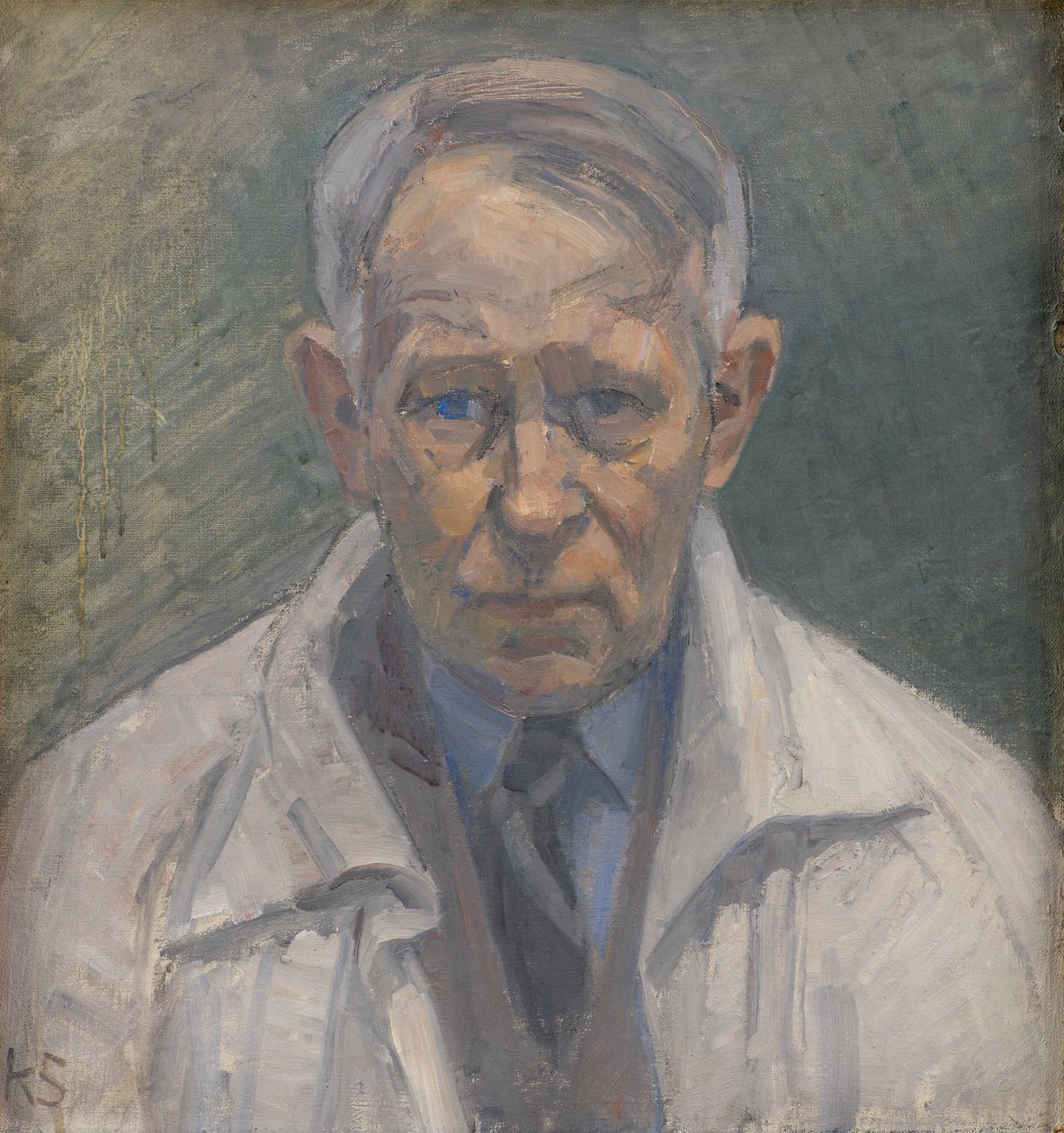 Selvportrett av Karl Schou