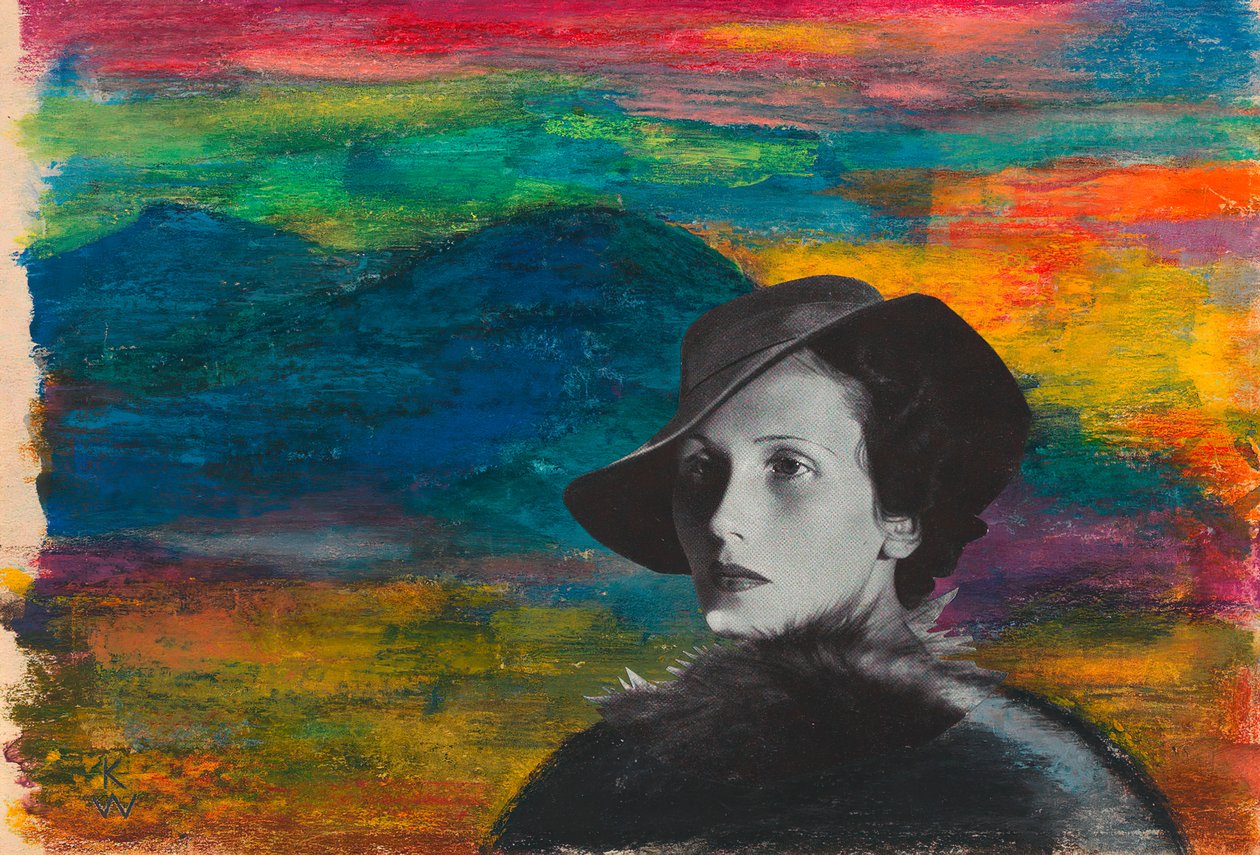 Uten tittel, ca. 1939 (akvarell og collage på papir) av Karl Wiener