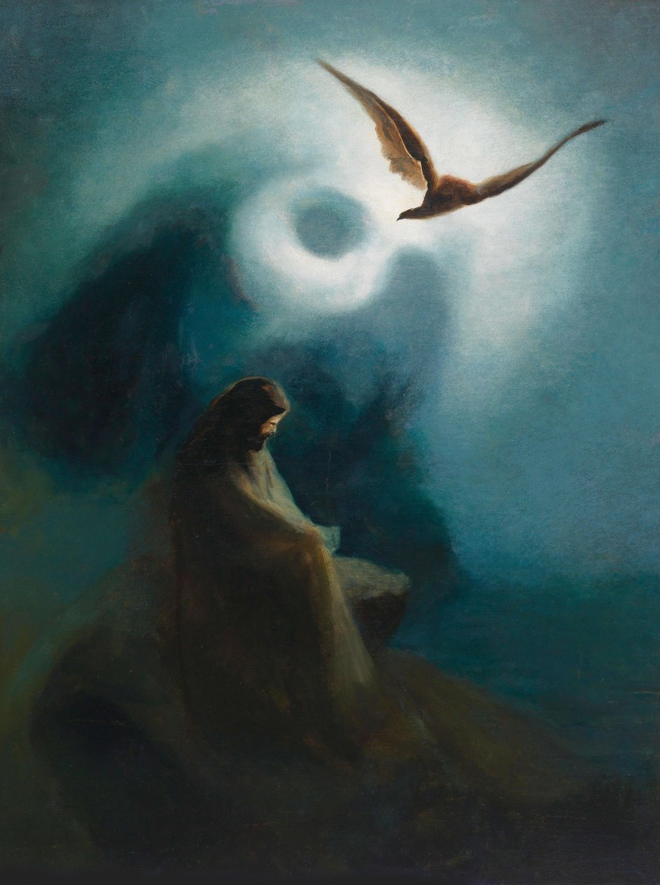 Martyr og korsfestet, sønn Helios, 1895. av Karl Wilhelm Diefenbach