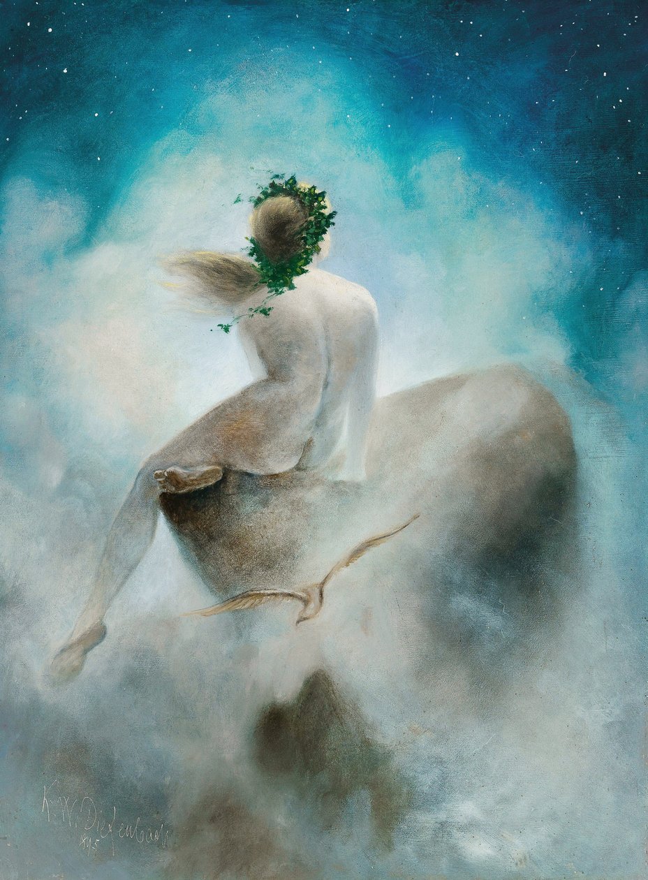 Spørsmål til stjernene, 1895. av Karl Wilhelm Diefenbach