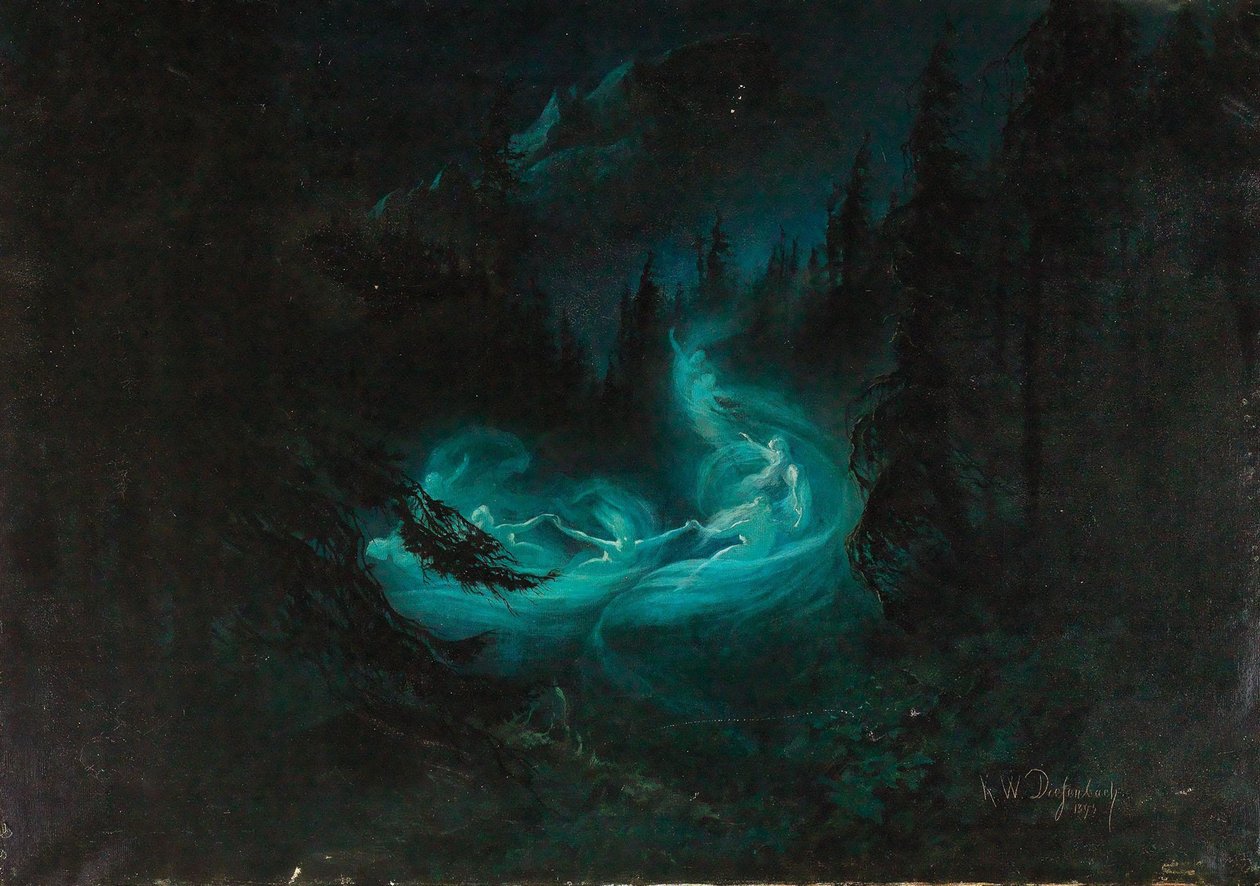 Eventyrdansen, 1895. av Karl Wilhelm Diefenbach