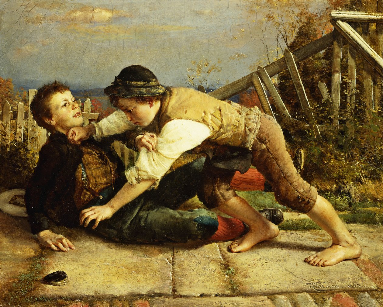 Guttestreker, 1885 av Karl Witkowski