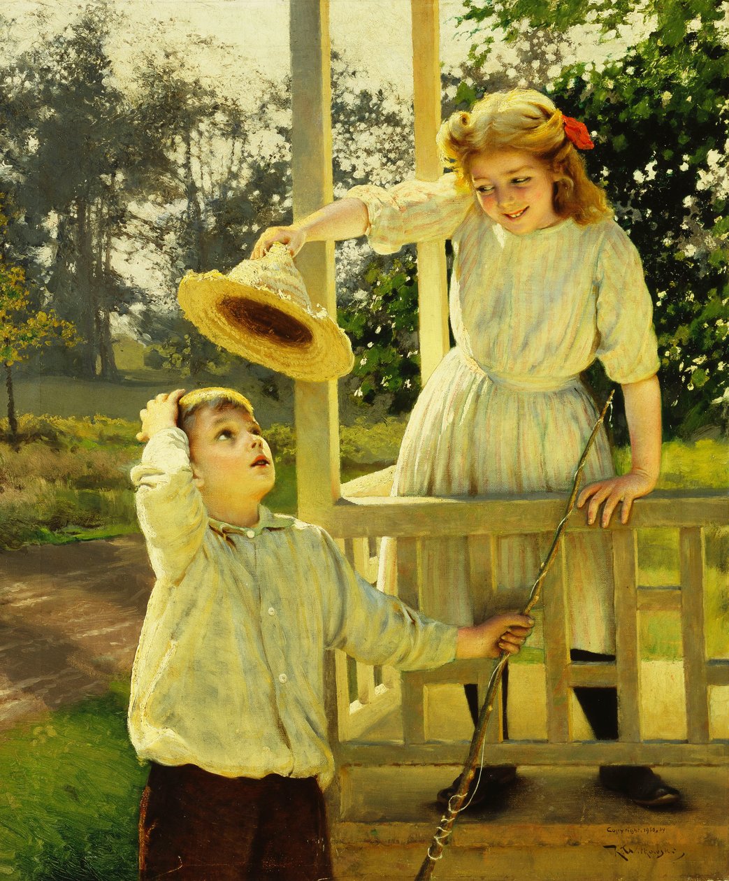 Flørting, 1910 av Karl Witkowski