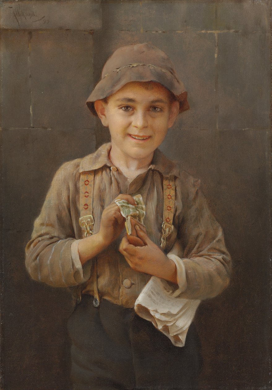 Newsboy, 1899 av Karl Witkowski