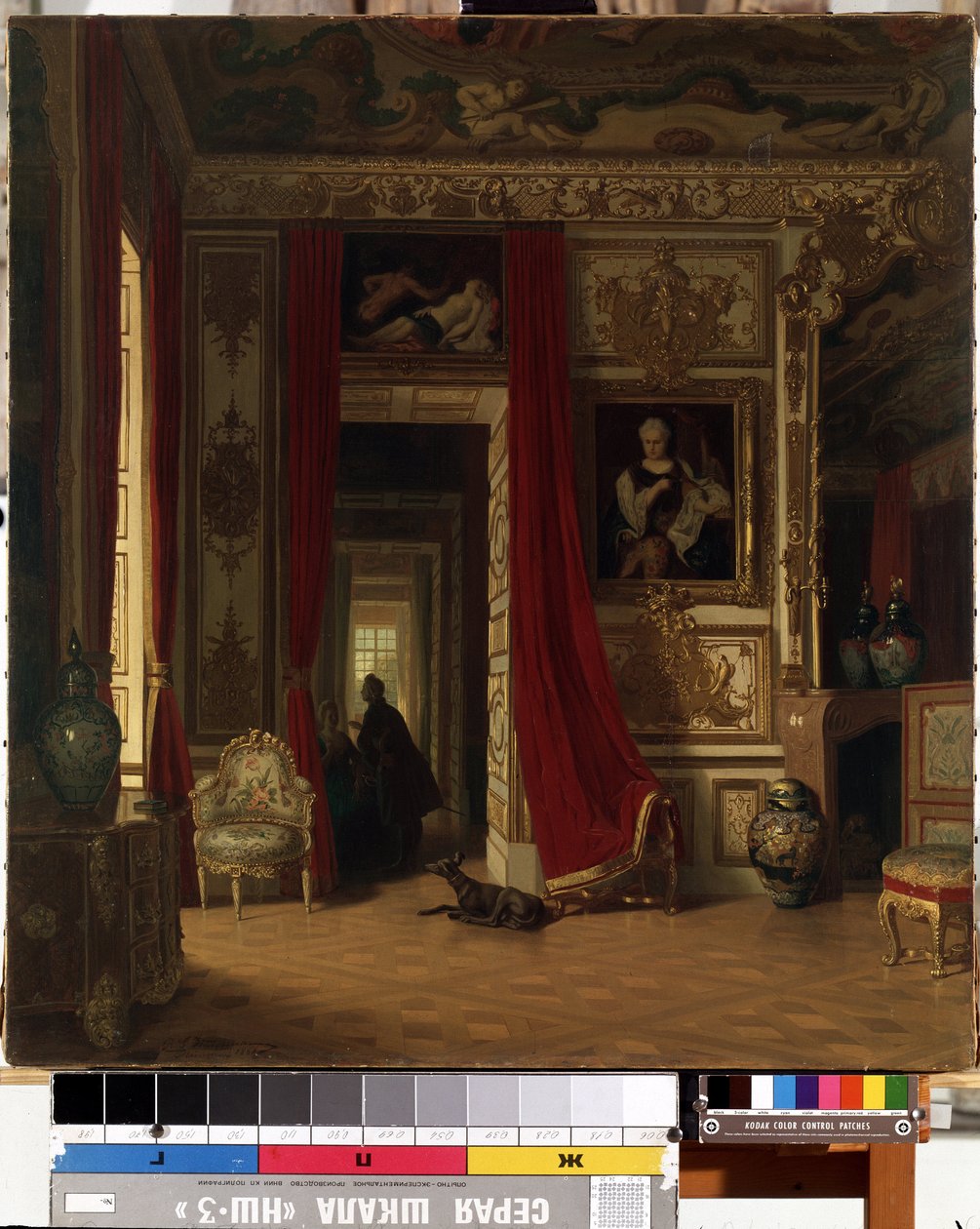Interiør. Maleri av Karl Zimmermann (1796-1820). Olje på lerret, 83 x 77 cm. Tysk kunst fra 1800-tallet. Statens M.K. Ciurlionis kunstmuseum, Kaunas (Litauen). av Karl Zimmermann