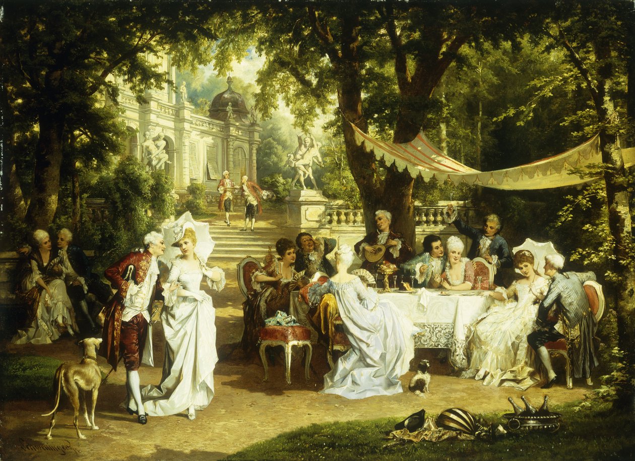 Hagefesten, av Karl or Carl the Younger Schweninger